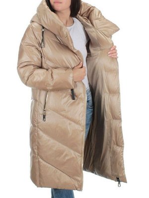 2185 BEIGE Пальто зимнее женское (200 гр. холлофайбера)