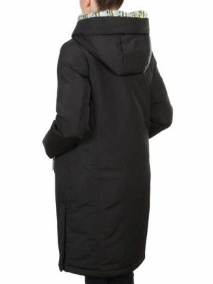 2166 BLACK Пальто зимнее женское MONGEDI (200 гр. холлофайбера)