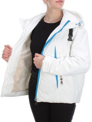 D004 WHITE Куртка демисезонная женская (100 гр. синтепон)