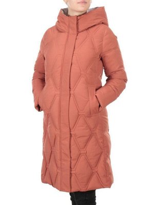 2158  TERRACOTTA Пальто зимнее облегченное  женское YINGPENG (150 гр. холлофайбер)