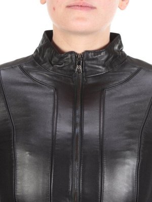 328 BLACK Куртка кожаная женская