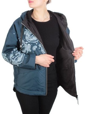 ZW-2312-C AQUAMARINE Куртка демисезонная женская BLACK LEOPARD (100 гр.синтепон)