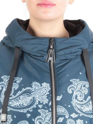 ZW-2312-C AQUAMARINE Куртка демисезонная женская BLACK LEOPARD (100 гр.синтепон)