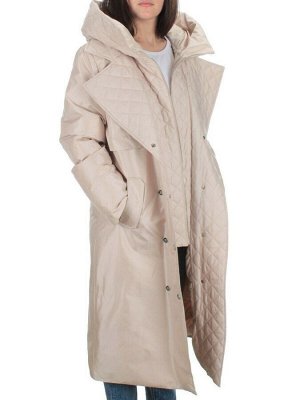 EAC327 LT.BEIGE Пальто зимнее женское (200 гр. холлофайбера)