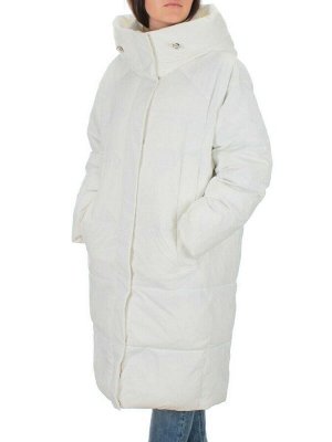 22369 WHITE Пальто зимнее женское (200 гр. холлофайбера)