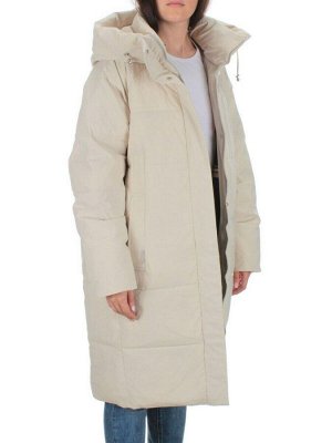 22369 BEIGE Пальто зимнее женское (200 гр. холлофайбера)