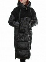 Y21636 BLACK Пальто женское зимнее MEIYEE (200 гр. холлофайбера) черное