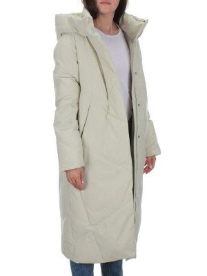 22339 BEIGE Пальто стеганое зимнее женское (200 гр. холлофайбера)