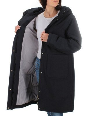 22313 DK. BLUE Пальто демисезонное женское (100 гр. синтепон)