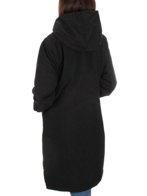 22313 BLACK Пальто демисезонное женское (100 гр. синтепон)