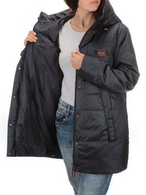 BM-999 DK.BLUE Куртка демисезонная женская (100 гр. синтепон)