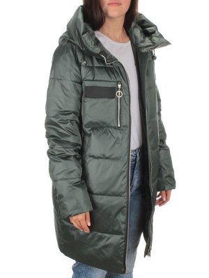 S21121 GRAY/GREEN Куртка зимняя женская (150 гр. холлофайбера)