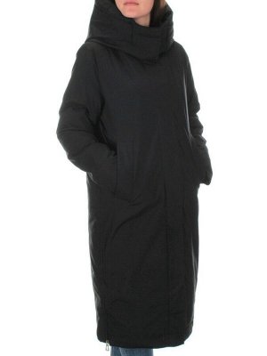 22377 BLACK Пальто зимнее женское облегченное (150 гр. Женская верхняя ...