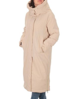 22377 BEIGE Пальто зимнее женское облегченное (150 гр. холлофайбера)