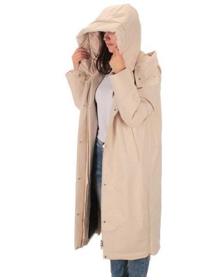 22377 BEIGE Пальто зимнее женское облегченное (150 гр. холлофайбера)