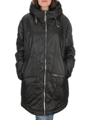 23-121 BLACK Пальто демисезонное женское (100 гр. синтепон)