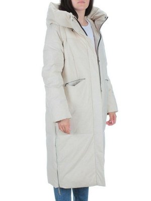 22373 BEIGE Пальто зимнее женское облегченное (150 гр. холлофайбера)