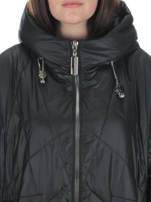 23-121 BLACK Пальто демисезонное женское (100 гр. синтепон)