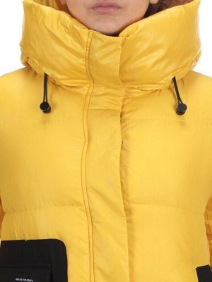 8328 YELLOW Куртка зимняя женская (200 гр. холлофайбера)