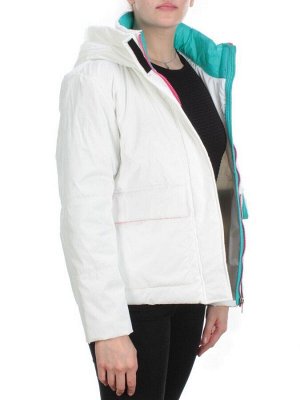 D003 WHITE Куртка демисезонная женская (100 гр. синтепон)