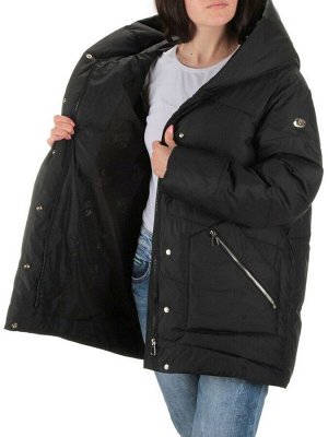22359 BLACK Куртка зимняя женская (200 гр. холлофайбера)