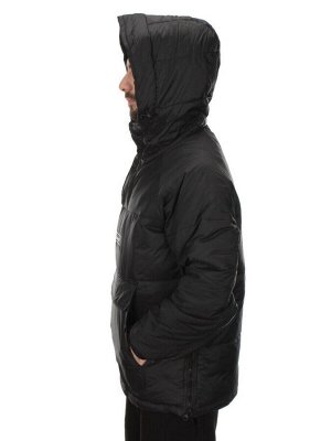 MR-7745 BLACK Куртка-Анорак мужская зимняя (150 гр. холлофайбер)