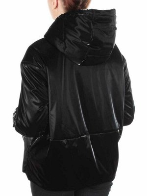 D004 BLACK Куртка демисезонная женская (100 гр. синтепон)
