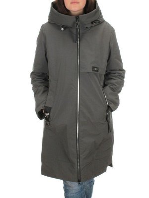 BM22839 DK.GRAY Пальто демисезонное женское (100 гр. синтепон)