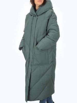 23-382 GREEN Пальто зимнее женское (200 гр. тинсулейт)