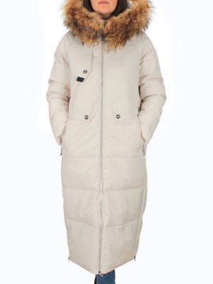 H23-631 LT. BEIGE Пальто зимнее женское (200 гр. тинсулейт)