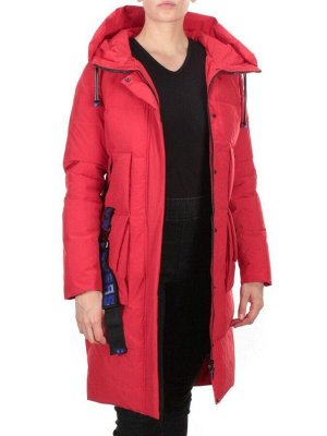 20-901 RED Пальто зимнее женское HAPPYSNOW (150 гр. холлофайбера)