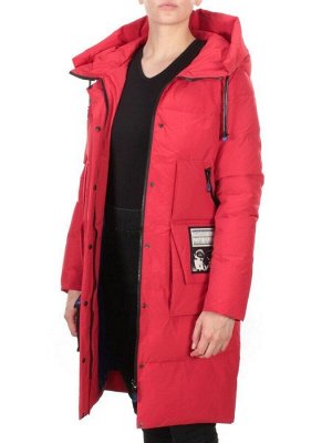 20-901 RED Пальто зимнее женское HAPPYSNOW (150 гр. холлофайбера)