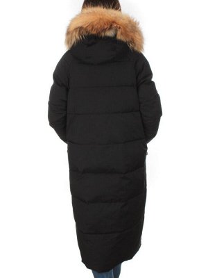 H23-631 BLACK Пальто зимнее женское (200 гр. тинсулейт)