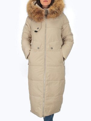 H23-631 BEIGE Пальто зимнее женское (200 гр. тинсулейт)