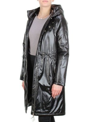 F03 BLACK Пальто демисезонное женское (100 гр. синтепон)