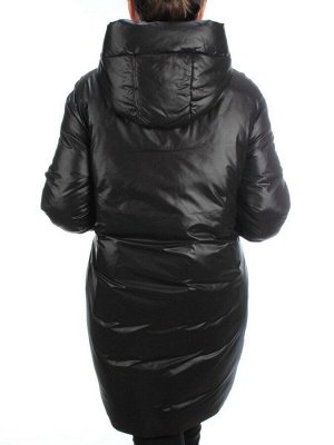 20-07 BLACK Пальто зимнее облегченное YIGAYI