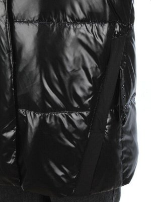 8329 BLACK Куртка зимняя женская (200 гр. холлофайбера)