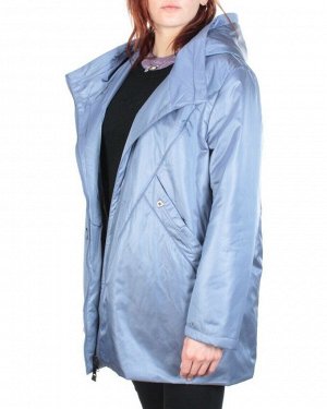22-308 GREY/BLUE Куртка демисезонная женская AKiDSEFRS (100 гр. синтепона)