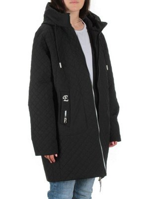 23-131 BLACK Куртка демисезонная женская (100 гр. синтепон)