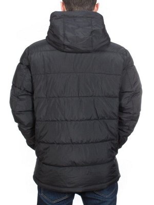 4707-L BLACK Куртка мужская зимняя ROMADA (200 гр. холлофайбер)
