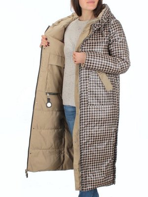 2272 BEIGE Пальто двухстороннее зимнее женское (200 гр. тинсулейт)