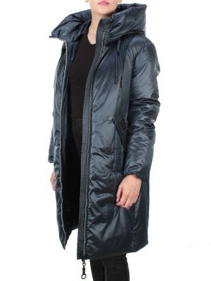 8056 DARK BLUE Пальто зимнее женское SIYAXINGE (200 гр. холлофайбера)