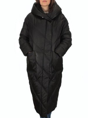 21-381 BLACK Пальто зимнее женское (200 гр. тинсулейт)