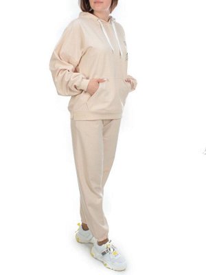 Y315 BEIGE Спортивный костюм женский (100% хлопок)