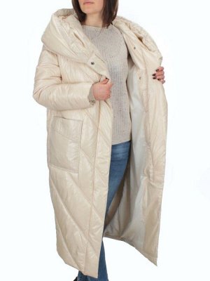 21-381 LT. BEIGE Пальто зимнее женское (200 гр. тинсулейт)