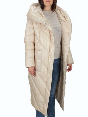 21-381 LT. BEIGE Пальто зимнее женское (200 гр. тинсулейт)