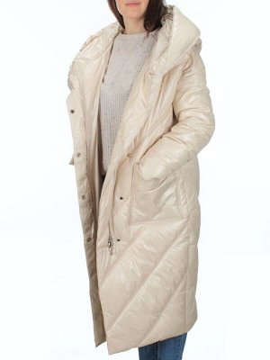 21-381 LT. BEIGE Пальто зимнее женское (200 гр. тинсулейт)