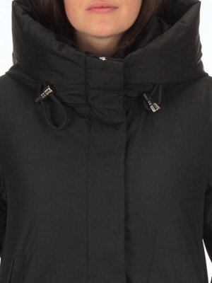 22111 BLACK Пальто зимнее женское (200 гр. тинсулейт)