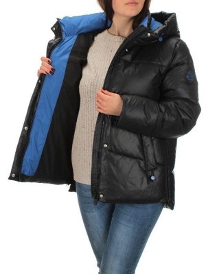 21069 BLACK Куртка зимняя женская Flance Rose (200 гр. холлофайбер)