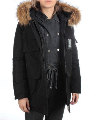 8097 BLACK Куртка зимняя женская JARIUS (200 гр. холлофайбера)